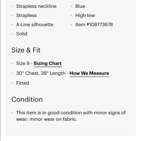 A Stunning Jodi Kristopher strapless semi-formal Dress!! PERFECT for PROM! SZ 9 - Picture 4 of 4